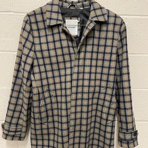 Ben Sherman Checkered Wool Coat